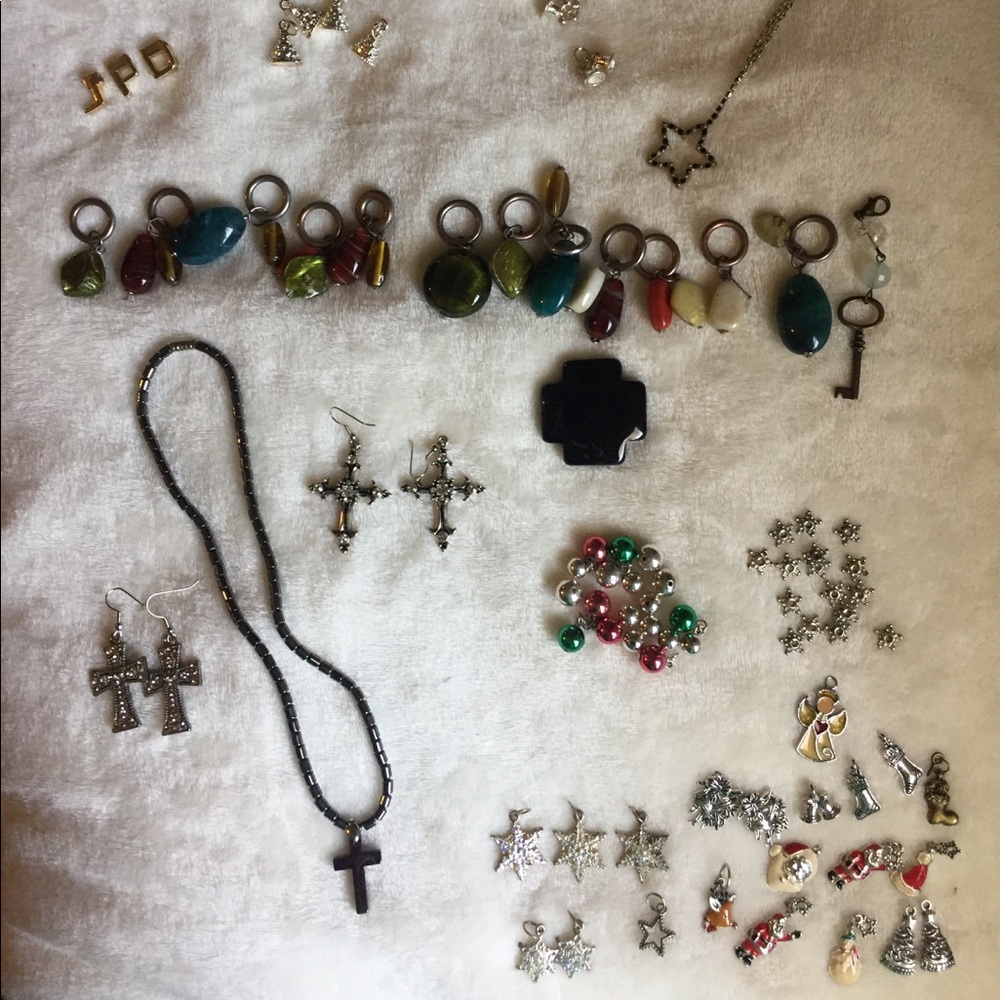 Lot of Jewelry- Charms & Necklaces - and More